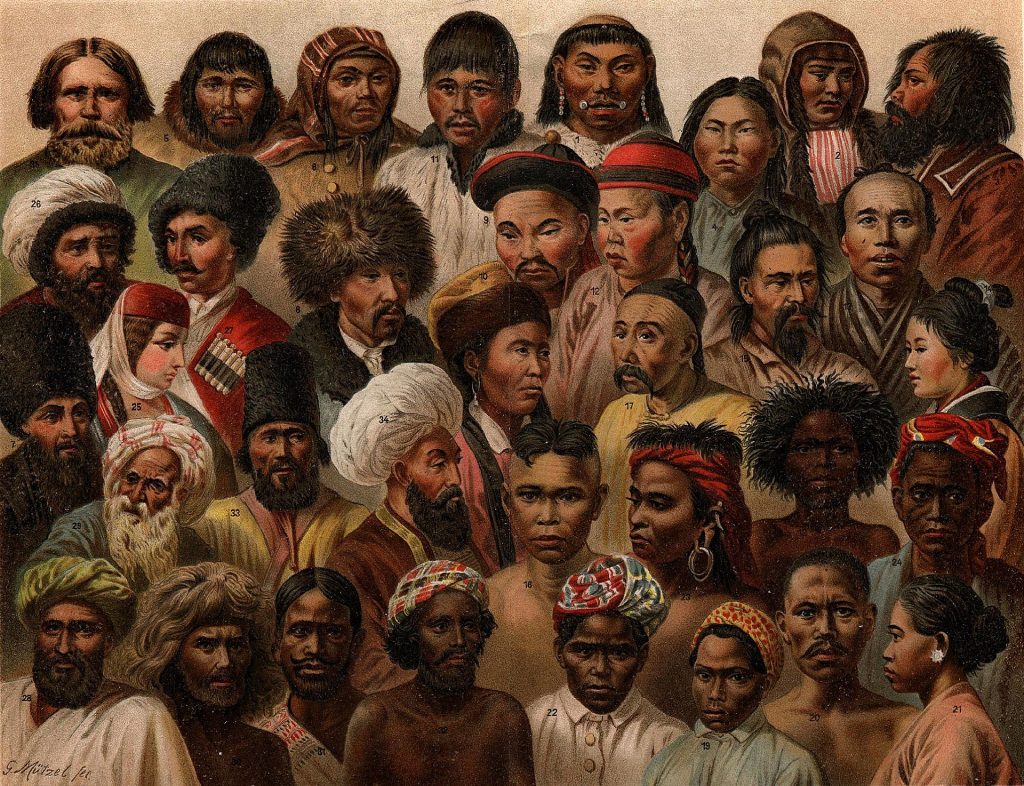 The racial diversity of Asia's peoples, 1904.